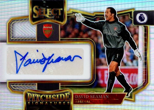 David  Seaman : Arsenal - Panini Select Pitchside  - Asta Pop Culture / Memorabilia e Card - Associazione Nazionale - Case d'Asta italiane