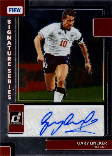 Gary  Lineker : Inghilterra - Panini Donruss Soccer Signature Series  - Asta Pop Culture / Memorabilia e Card - Associazione Nazionale - Case d'Asta italiane