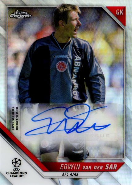 Edwin  Van Der Sar : Ajax - Topps Chrome UEFA  - Asta Pop Culture / Memorabilia e Card - Associazione Nazionale - Case d'Asta italiane