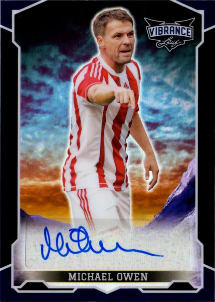 Michael  Owen : Stoke City - Leaf Vibrance  - Asta Pop Culture / Memorabilia e Card - Associazione Nazionale - Case d'Asta italiane