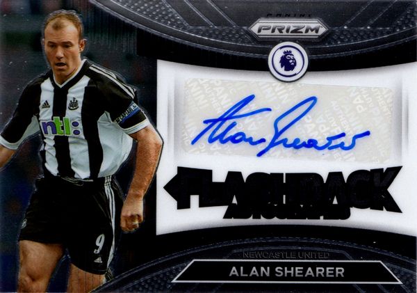 Alan  Shearer : Newcastle  Panini Prizm EPL Premier League Flashback  - Asta Pop Culture / Memorabilia e Card - Associazione Nazionale - Case d'Asta italiane