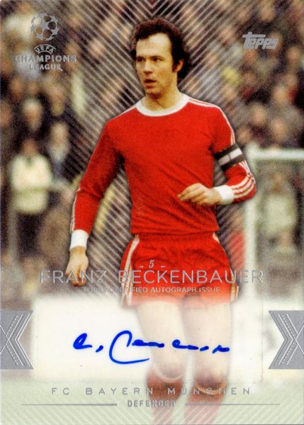 Franz  Beckenbauer : Germania - Topps UCL Showcase  - Asta Pop Culture / Memorabilia e Card - Associazione Nazionale - Case d'Asta italiane