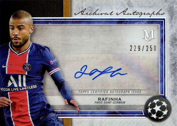 Rafinha : PSG - Topps Museum Collection UEFA Champions League Archival 229/250  - Asta Pop Culture / Memorabilia e Card - Associazione Nazionale - Case d'Asta italiane