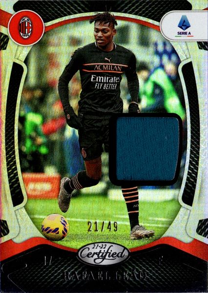 Rafael  Leao : Milan - Panini Chronicles Soccer Certified Silver Relic 21/49  - Asta Pop Culture / Memorabilia e Card - Associazione Nazionale - Case d'Asta italiane