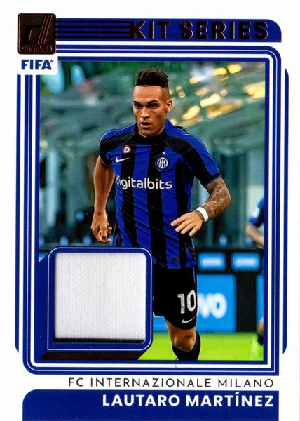 Lautaro  Martinez : Inter - Panini Donruss Optic FIFA Kit Series 2-Color Jersey Relic  - Asta Pop Culture / Memorabilia e Card - Associazione Nazionale - Case d'Asta italiane