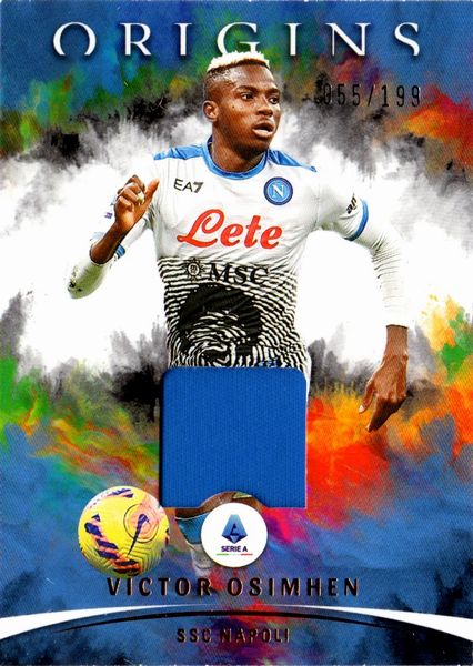 Victor  Osimhen : Napoli - Panini Chronicles Origins Jersey 55/199  - Asta Pop Culture / Memorabilia e Card - Associazione Nazionale - Case d'Asta italiane