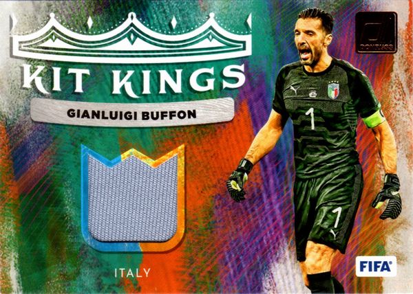 Gianluigi  Buffon : Juventus - Panini Donruss Kit Kings Patch Jersey  - Asta Pop Culture / Memorabilia e Card - Associazione Nazionale - Case d'Asta italiane