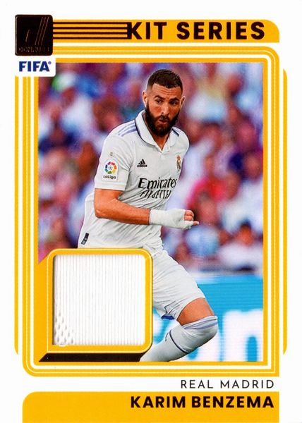 Karim  Benzema : Real Madrid  Panini Donruss Kit Series Patch  - Asta Pop Culture / Memorabilia e Card - Associazione Nazionale - Case d'Asta italiane