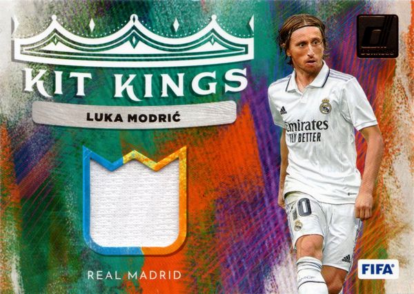 Luka  Modric : Real Madrid - Panini Donruss Kit Kings Patch Relic  - Asta Pop Culture / Memorabilia e Card - Associazione Nazionale - Case d'Asta italiane