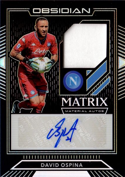 David  Ospina : Napoli - Panini Obsidian Matrix Material 26/99  - Asta Pop Culture / Memorabilia e Card - Associazione Nazionale - Case d'Asta italiane