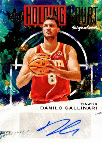 Danilo  Gallinari : Panini Court Kings Holding Court Auto 25/99  - Asta Pop Culture / Memorabilia e Card - Associazione Nazionale - Case d'Asta italiane