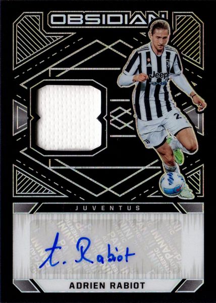 Adrien  Rabiot : Juventus - Panini Obsidian Jersey Auto 134/149  - Asta Pop Culture / Memorabilia e Card - Associazione Nazionale - Case d'Asta italiane