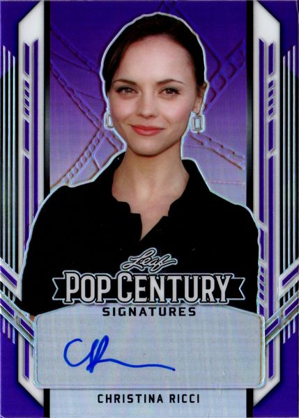 Christina  Ricci : Leaf Pop Century Purple Rainbow 11/20  - Asta Pop Culture / Memorabilia e Card - Associazione Nazionale - Case d'Asta italiane