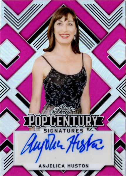 Anjelica  Huston : Leaf Pop Century Prismatic Pink 6/15  - Asta Pop Culture / Memorabilia e Card - Associazione Nazionale - Case d'Asta italiane