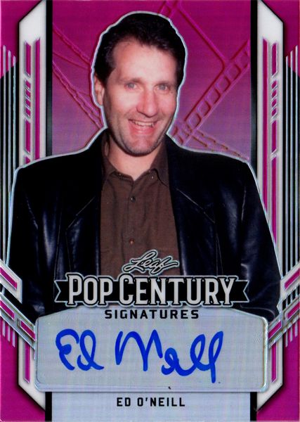 Ed  O’Neill : Leaf Metal Pop Century Pink Rainbow 12/15  - Asta Pop Culture / Memorabilia e Card - Associazione Nazionale - Case d'Asta italiane