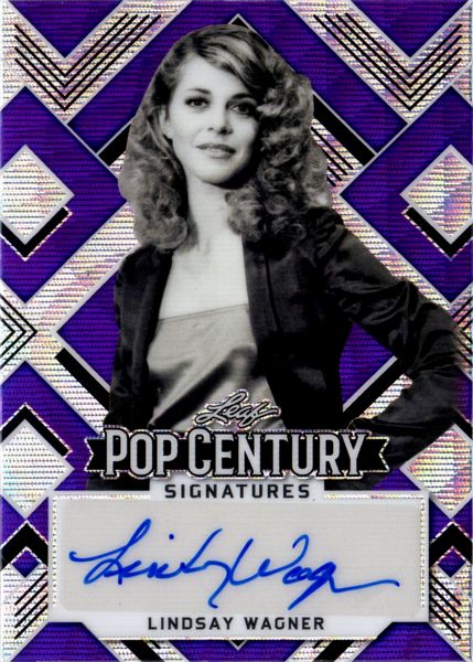 Lindsay  Wagner : Leaf Pop Century Purple Wave 11/20  - Asta Pop Culture / Memorabilia e Card - Associazione Nazionale - Case d'Asta italiane