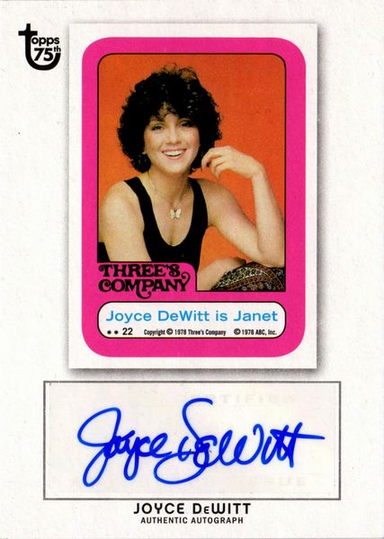 Joyce  Dewitt : Topps 75th Anniversary  - Asta Pop Culture / Memorabilia e Card - Associazione Nazionale - Case d'Asta italiane