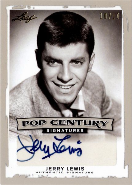 Jerry  Lewis : Leaf Pop Century 10/10  - Asta Pop Culture / Memorabilia e Card - Associazione Nazionale - Case d'Asta italiane