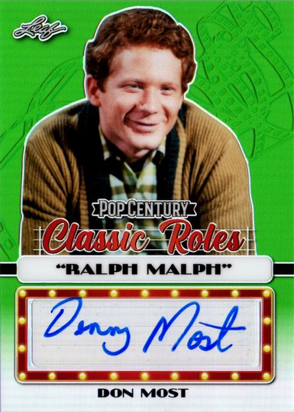 Don  Most : Leaf Metal Pop Century Classic Roles Green 2/7  - Asta Pop Culture / Memorabilia e Card - Associazione Nazionale - Case d'Asta italiane