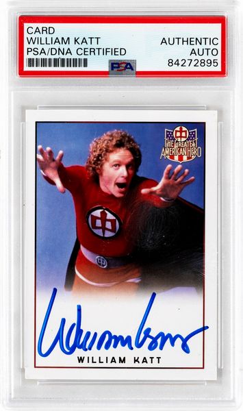 William  Katt : Signed Trading Card PSA  - Asta Pop Culture / Memorabilia e Card - Associazione Nazionale - Case d'Asta italiane