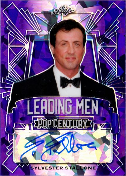 Sylvester  Stallone : Leaf Pop Century Leading Men 2/3  - Asta Pop Culture / Memorabilia e Card - Associazione Nazionale - Case d'Asta italiane