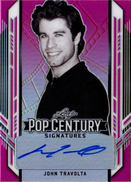 John  Travolta : Leaf Pop century Crystal Refractor 19/20  - Asta Pop Culture / Memorabilia e Card - Associazione Nazionale - Case d'Asta italiane