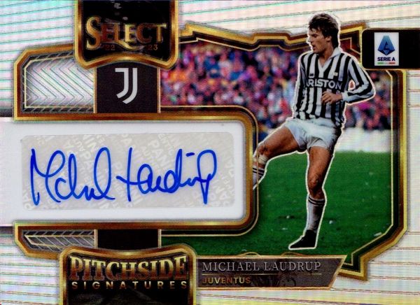 Michael  Laudrup : Juventus - Select Serie A Pitchside Signatures  - Asta Pop Culture / Memorabilia e Card - Associazione Nazionale - Case d'Asta italiane