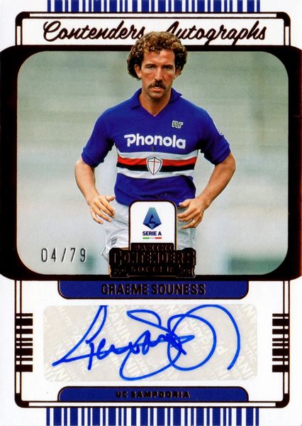 Graeme  Souness : Sampdoria - Panini Chronicles Contenders 4/79  - Asta Pop Culture / Memorabilia e Card - Associazione Nazionale - Case d'Asta italiane