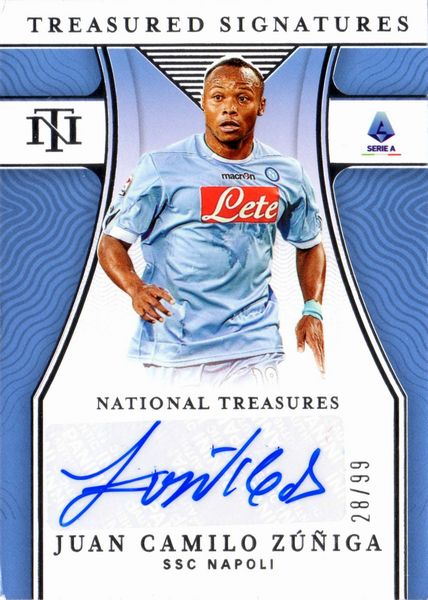 Camilo  Zuniga : Napoli - Panini Chronicles Treasured Signatures 28/99  - Asta Pop Culture / Memorabilia e Card - Associazione Nazionale - Case d'Asta italiane