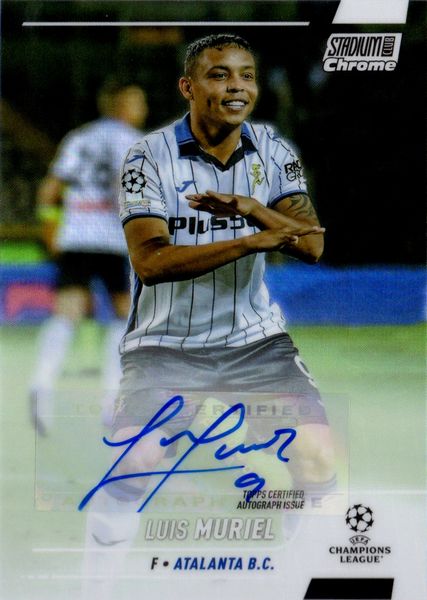 Luis  Muriel : Atalanta - Topps Stadium Club Chrome UCL UEFA  - Asta Pop Culture / Memorabilia e Card - Associazione Nazionale - Case d'Asta italiane