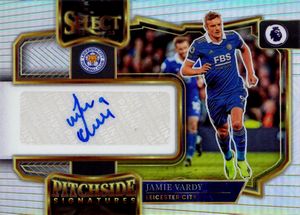 Jamie  Vardy - Leicester City - Panini Select Pitchside Signatures Prizm