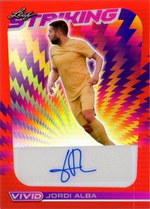 Jordi  Alba - Leaf Vivid Soccer Striking Red Barcelona 4/6