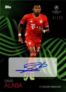 David  Alaba - Bayern -Topps Uefa Champions League 67/99