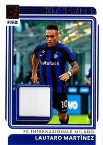 Lautaro  Martinez - Inter - Panini Donruss Optic FIFA Kit Series 2-Color Jersey Relic