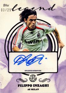 Filippo  Inzaghi - Milan - Topps Pearl UCL Soccer 3/25