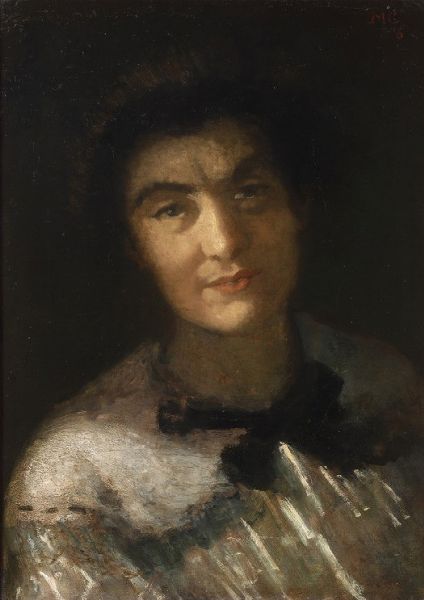 Pittore del XIX-XX secolo Ritratto femminile  - Asta Antiquariato e dipinti - Associazione Nazionale - Case d'Asta italiane