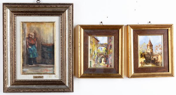 Lia Meini, tre piccoli dipinti  - Asta Antiquariato e dipinti - Associazione Nazionale - Case d'Asta italiane