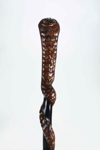 Bastone da passeggio in legno con figura di cobra  - Asta Antiquariato e dipinti - Associazione Nazionale - Case d'Asta italiane