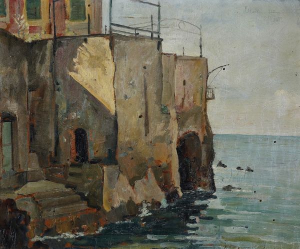 Mario Matini (1911-1988) Boccadasse  - Asta Antiquariato e dipinti - Associazione Nazionale - Case d'Asta italiane