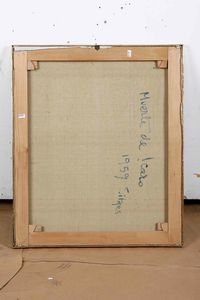 Dipinto firmato Spagna (?) XX secolo La muerte de Icaro, 1959  - Asta Antiquariato e dipinti - Associazione Nazionale - Case d'Asta italiane