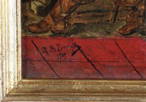 Giovanni Battista Torriglia, Attribuito a : Moschettiere  - Asta Antiquariato e dipinti - Associazione Nazionale - Case d'Asta italiane