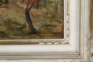 Luigi De Jatta : Paesaggio ligure  - Asta Antiquariato e dipinti - Associazione Nazionale - Case d'Asta italiane