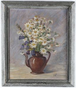 Giacomo Picollo : Vaso di fiori  - Asta Antiquariato e dipinti - Associazione Nazionale - Case d'Asta italiane