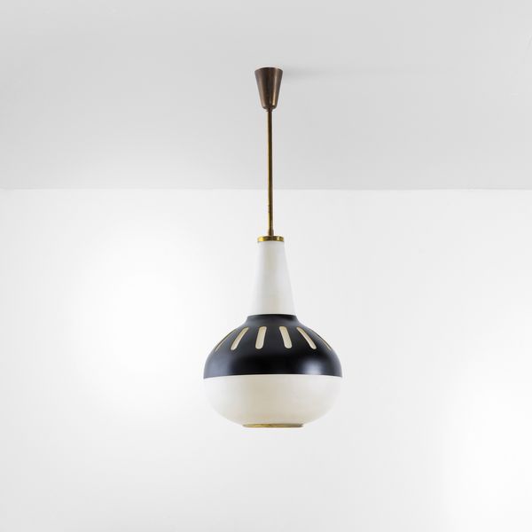 MAX INGRAND : Lampada a sospensione mod. 1954  - Asta Design 200 - Associazione Nazionale - Case d'Asta italiane