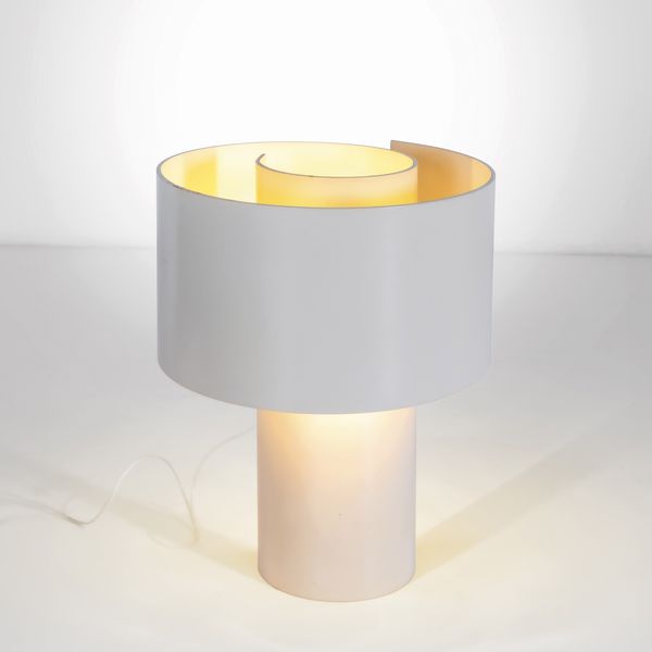 INGRAND HSALMARSON : Lampada da tavolo mod. Spirale  - Asta Design 200 - Associazione Nazionale - Case d'Asta italiane