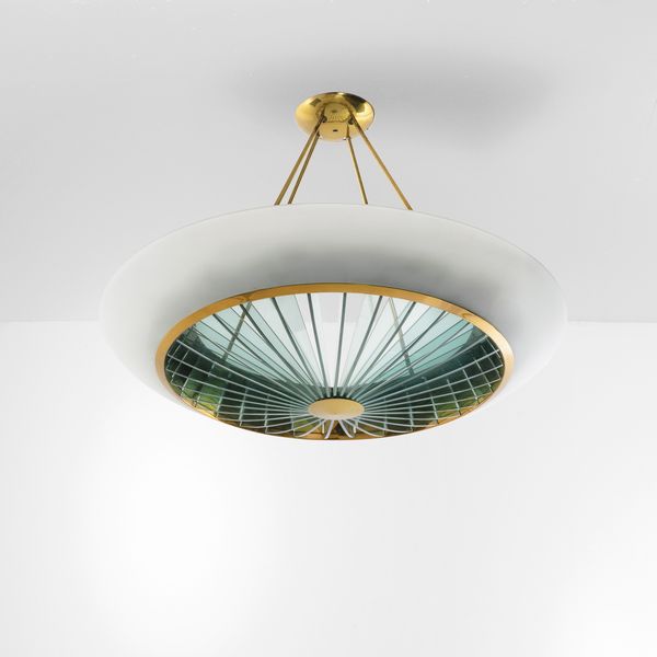 MAX INGRAND : Lampada a sospensione mod. 2223  - Asta Design 200 - Associazione Nazionale - Case d'Asta italiane