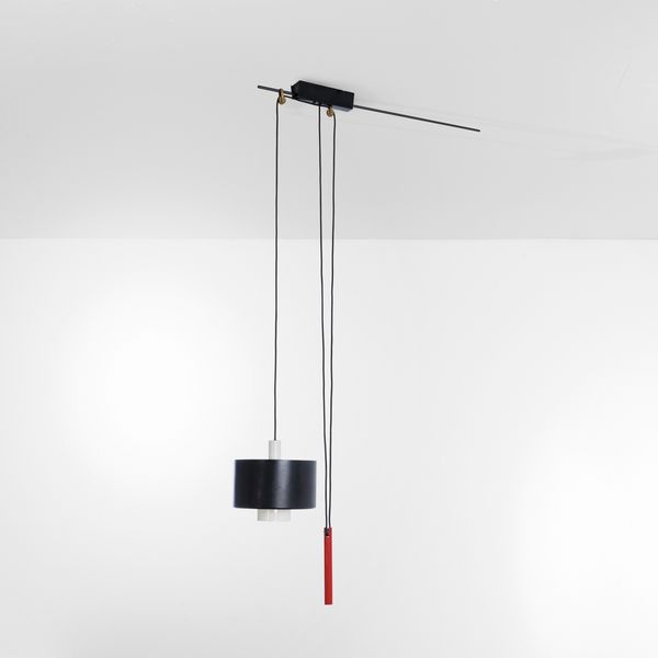 Gaetano Scolari, : Lampada a sospensione mod. 2061  - Asta Design 200 - Associazione Nazionale - Case d'Asta italiane