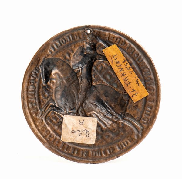 Copia di sigilli francesi in bronzo. Lotto di due  - Asta Placchette e medaglie dal XIV al XIX secolo - Associazione Nazionale - Case d'Asta italiane
