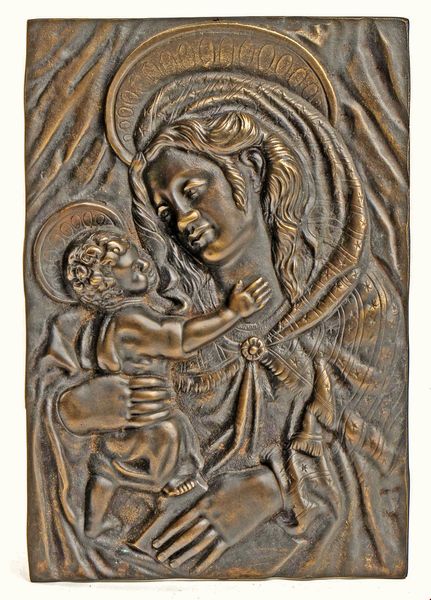 Madonna con Bambino  - Asta Placchette e medaglie dal XIV al XIX secolo - Associazione Nazionale - Case d'Asta italiane