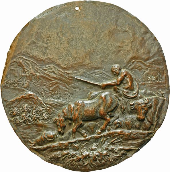 Scena agricola  - Asta Placchette e medaglie dal XIV al XIX secolo - Associazione Nazionale - Case d'Asta italiane